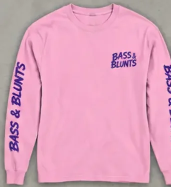 Long Sleeve Pink / Purple print, front