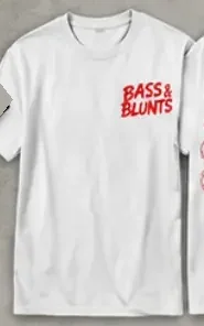 Classic Tee White / Red print, front
