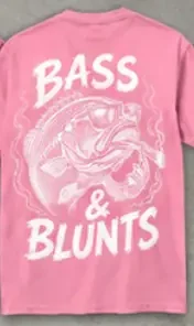 Classic Tee Pink / White print, back