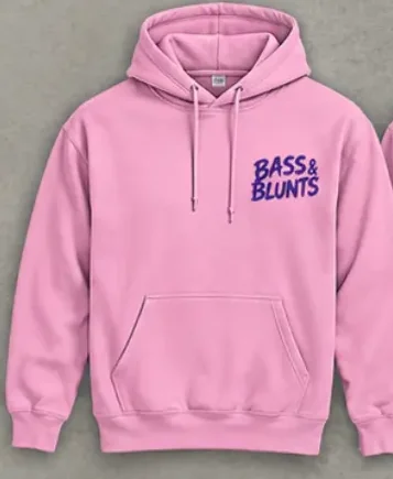 Hoodie Pink / Purple print, front